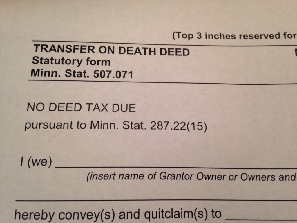 Transfer on Death Deed