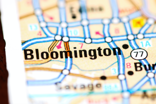 Location of Bloomington MN