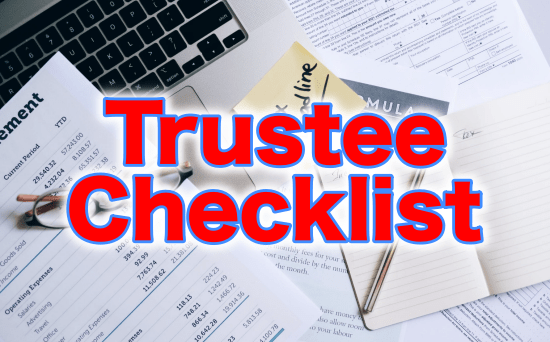 Trustee Checklist